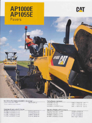 Straßenfertiger auf Ketten Caterpillar AP1000E