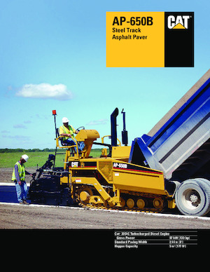 Straßenfertiger auf Ketten Caterpillar AP650B