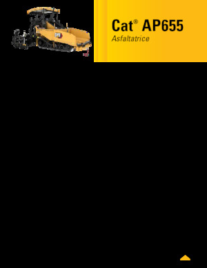 Straßenfertiger auf Ketten Caterpillar AP655