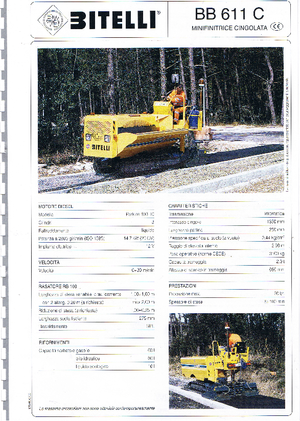 Straßenfertiger auf Ketten Bitelli BB 611 C-RB 160