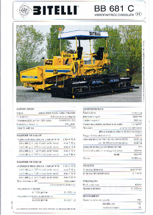 Straßenfertiger auf Ketten Bitelli BB 681 C-RB 4700 VB