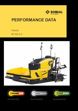 Straßenfertiger auf Ketten Bomag BF 200 C 2 S 200