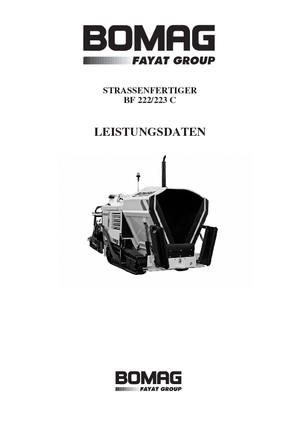 Straßenfertiger auf Ketten Bomag BF 223 C