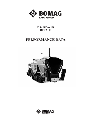Straßenfertiger auf Ketten Bomag BF 223 C