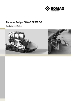 Straßenfertiger auf Ketten Bomag BF 700 C 2 S 500