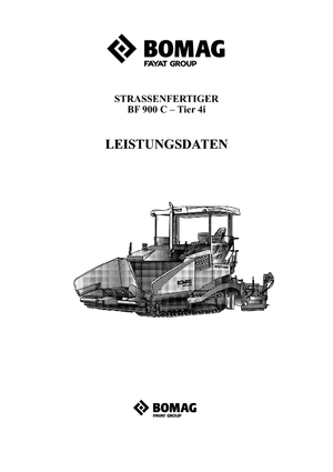Straßenfertiger auf Ketten Bomag BF 900 C S 600