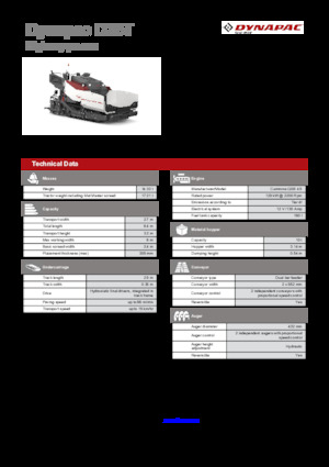 Straßenfertiger auf Ketten Dynapac D25T