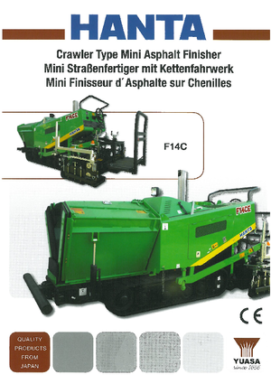 Straßenfertiger auf Ketten Hanta F 14 C-1.4