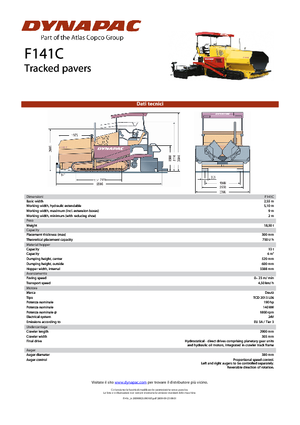 Straßenfertiger auf Ketten Dynapac F 141 C