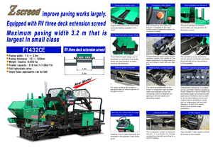 Straßenfertiger auf Ketten Hanta F 1432 CE