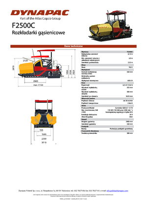 Straßenfertiger auf Ketten Dynapac F 2500 C 