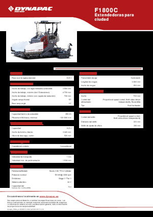 Straßenfertiger auf Ketten Dynapac F1800C