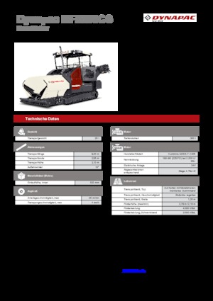 Straßenfertiger auf Ketten Dynapac MF2500CS
