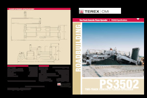 Straßenfertiger auf Ketten Terex PS3502