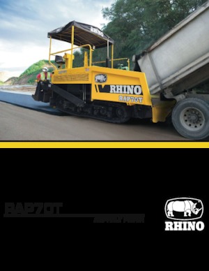 Straßenfertiger auf Ketten RHINO RAP70T
