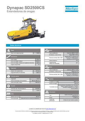 Straßenfertiger auf Ketten Dynapac SD 2500 CS