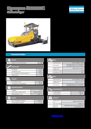 Straßenfertiger auf Ketten Dynapac SD 2550 C