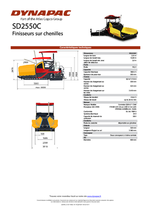 Straßenfertiger auf Ketten Dynapac SD 2550 C