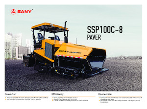 Straßenfertiger auf Ketten Sany SSP100C-8 