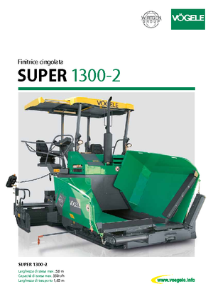Straßenfertiger auf Ketten Vögele Super 1300-2