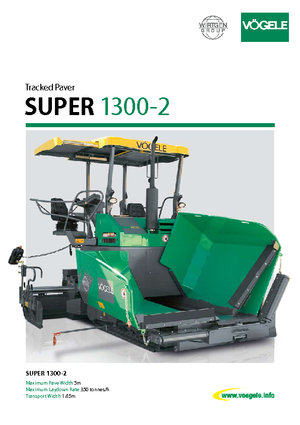 Straßenfertiger auf Ketten Vögele Super 1300-2