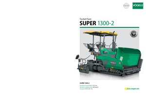 Straßenfertiger auf Ketten Vögele Super 1300-2