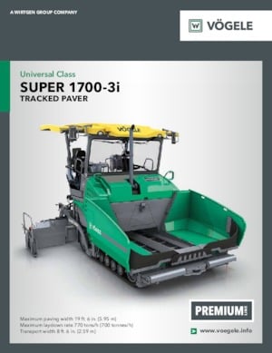 Straßenfertiger auf Ketten Vögele Super 1700-3i