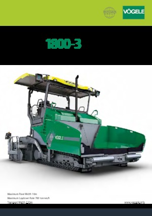 Straßenfertiger auf Ketten Vögele SUPER 1800-3