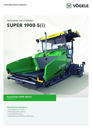 Straßenfertiger auf Ketten Vögele Super 1900-5