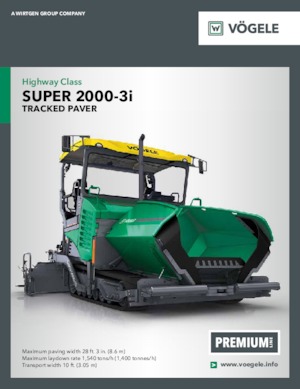 Straßenfertiger auf Ketten Vögele Super 2000-3i