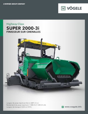 Straßenfertiger auf Ketten Vögele Super 2000-3i