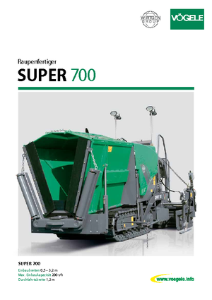 Straßenfertiger auf Ketten Vögele Super 700