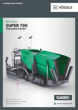 Straßenfertiger auf Ketten Vögele Super 700