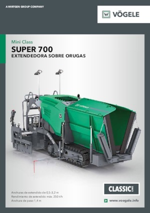 Straßenfertiger auf Ketten Vögele Super 700