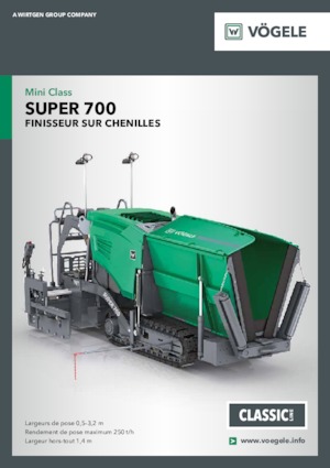 Straßenfertiger auf Ketten Vögele Super 700