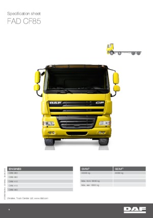 Fahrgestell DAF CF 85.360 FAD