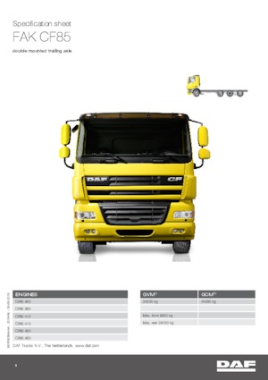 Fahrgestell DAF CF 85.360 FAK