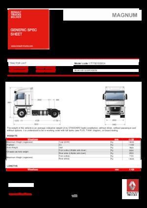 Sattelzugmaschinen/SZM Renault MAGNUM 440.19 4X2 T
