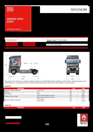 Sattelzugmaschinen/SZM Renault MAGNUM 520.19 4X2 T E5 - ROUTE 66