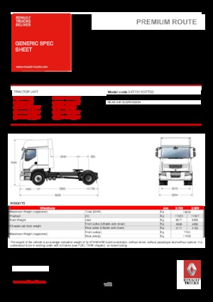 Sattelzugmaschinen/SZM Renault PREMIUM 430.19 4X2 LD T OPTIFUEL