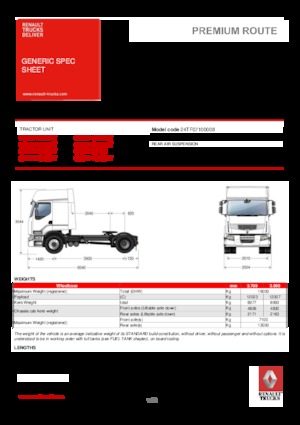 Sattelzugmaschinen/SZM Renault PREMIUM 460.19 4X2 LD T TRUCK RACING