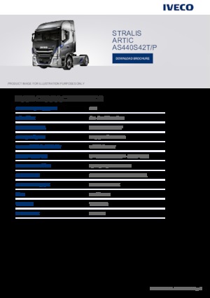 Sattelzugmaschinen/SZM Iveco STRALIS ARTIC AS440S42TX/P