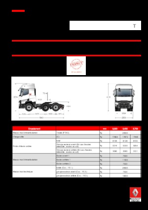 Sattelzugmaschinen/SZM Renault T 520.26 6X2 T LOW E6