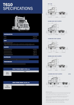 Sattelzugmaschinen/SZM Kenworth T610 Day Cab MX 15 6x4