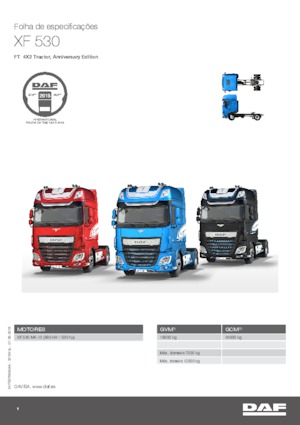 Sattelzugmaschinen/SZM DAF XF 530 FT , Anniversary Edition SSC