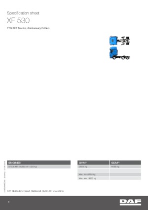 Sattelzugmaschinen/SZM DAF XF 530 FTG , Anniversary Edition SSC