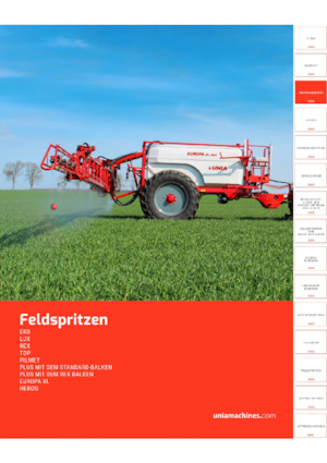 Anhänge-Feldspritzen Unia Lux 412 