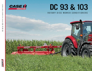 Mähwerke gezogen Scheiben m. Aufbereiter Case IH DC103