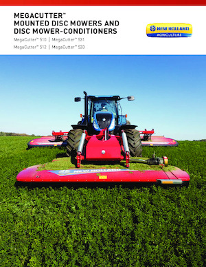 Mähwerke gezogen Scheiben m. Aufbereiter New Holland MegaCutter 533