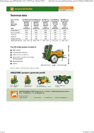 Anhänge-Feldspritzen Amazone UG 3000 Special (18)